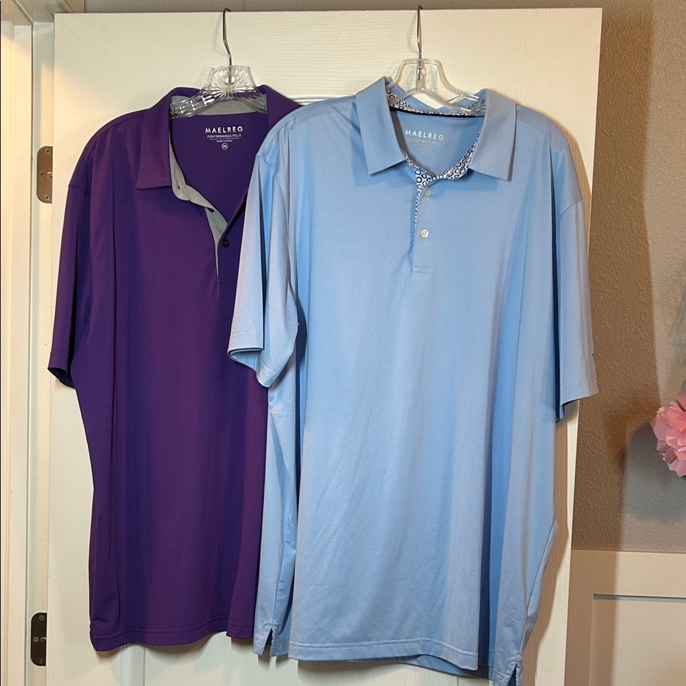 Bundle of 2 MAELREG Performance Golf Polos 2XL
